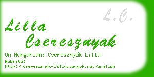lilla cseresznyak business card