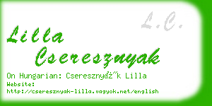 lilla cseresznyak business card